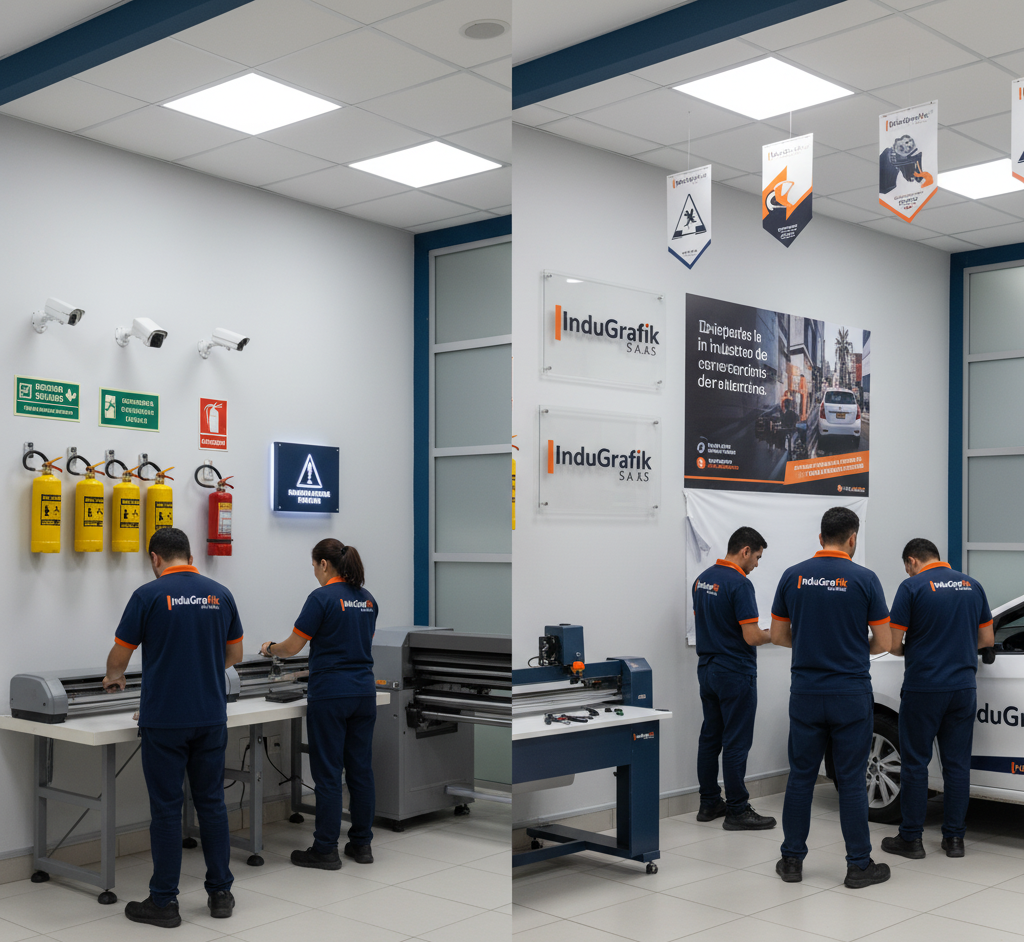 seguridad industrial y publicidad gráfica